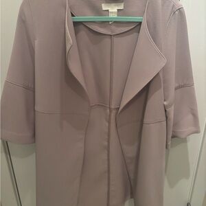 H&M Mauve Open-Front Draped Blazer
